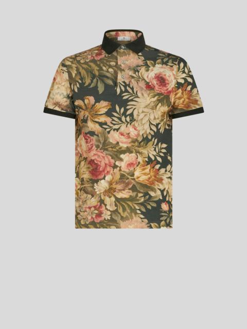 POLO SHIRT WITH FLORAL PRINT