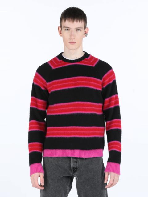 N°21 STRIPED MOHAIR SWEATER