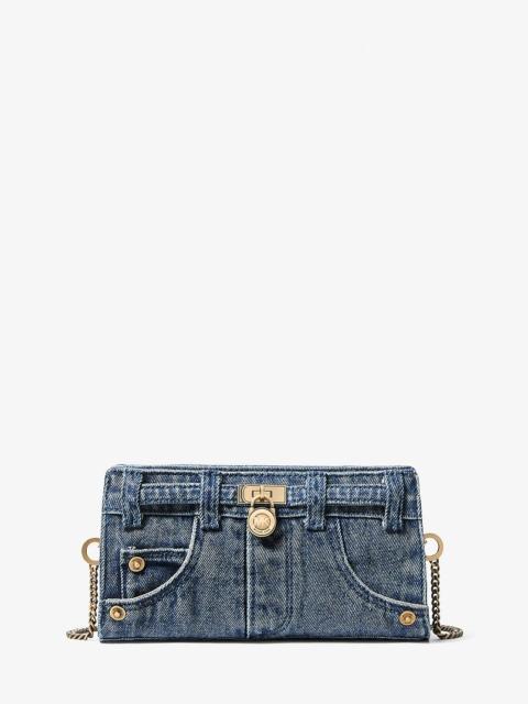 MICHAEL KORS Hamilton Moderne Extra-Small Washed Denim Convertible Crossbody Bag