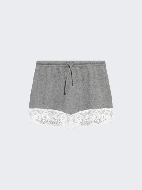 VETEMENTS Lace Mni Shorts Grey Melange
