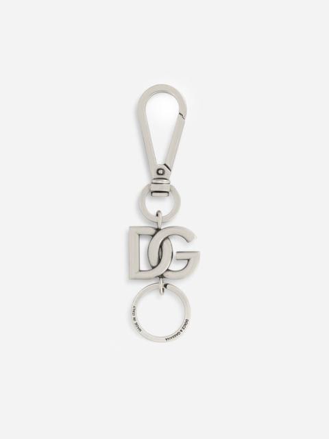 Metal keychain with DG logo