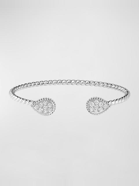 Boucheron Serpent Bohème 18K White Gold Small 2-Motif Diamond Bracelet