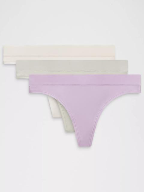 lululemon UnderEase Mid-Rise Thong Underwear *3 Pack