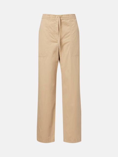 The Row Mende cotton and cashmere wide-leg pants