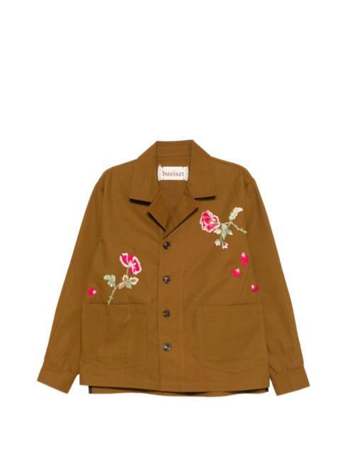 baziszt Peculia floral-embroidered jacket