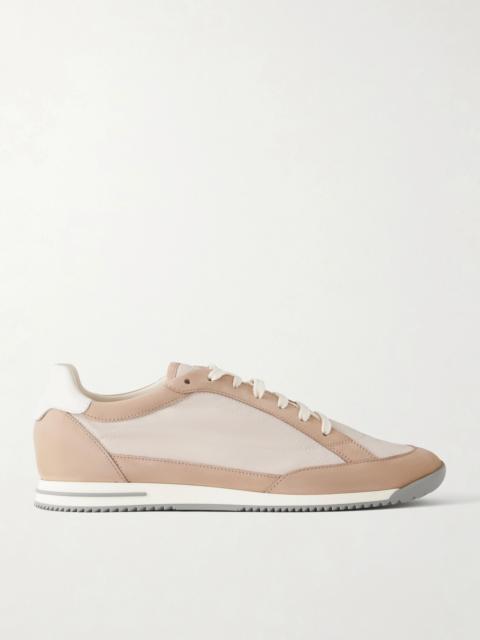 Brunello Cucinelli Suede-Trimmed Canvas Sneakers