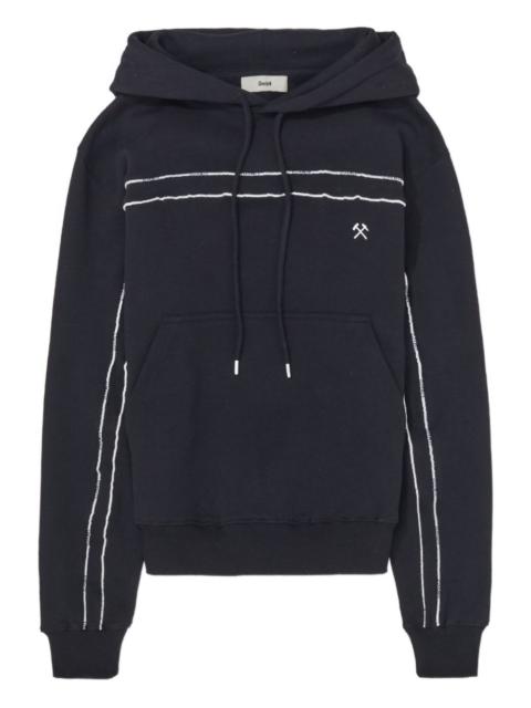 GmbH contrast-piping hoodie