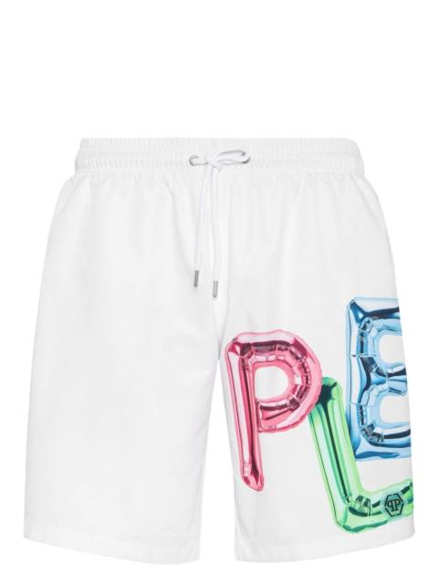 PHILIPP PLEIN Bombing Graffiti swim shorts