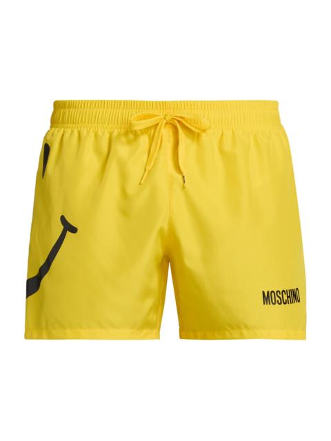 Moschino Men's Smiley Face Swim Shorts - Yellow