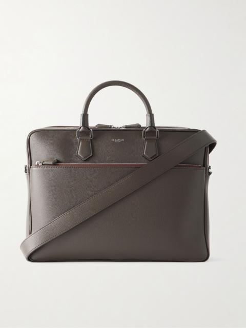 Serapian Cachemire Full-Grain Leather Briefcase Black