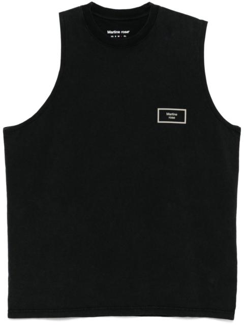 Martine Rose logo-print tank top