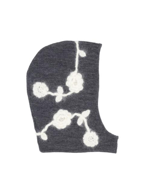 Balaklava With Crocheted Flowers