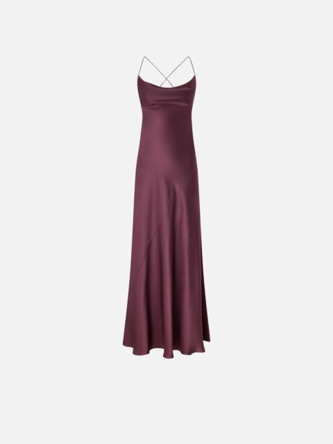 PINKO LONG SLIP DRESS IN SATIN