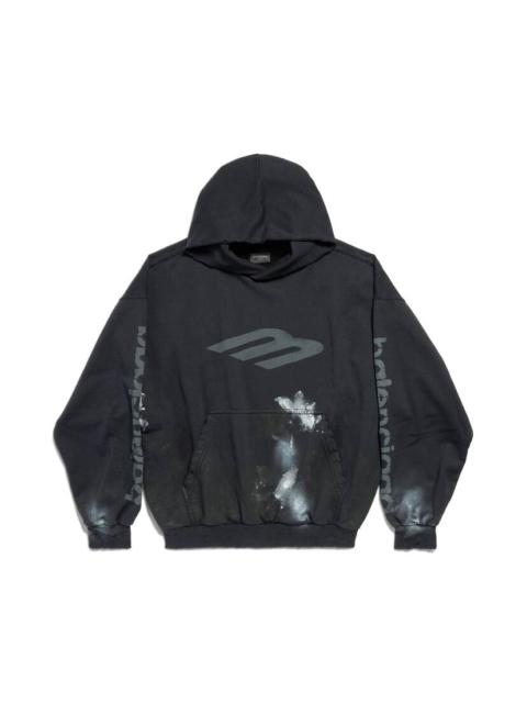 3b Stencil Hoodie Medium Fit in Black