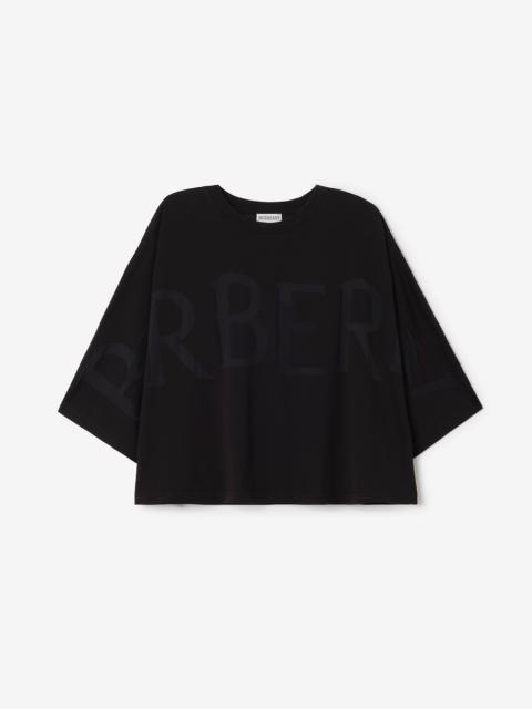 Burberry Logo Cotton Blend T-shirt