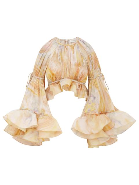 Zimmermann BALANCE FLOUNCE BLOUSE