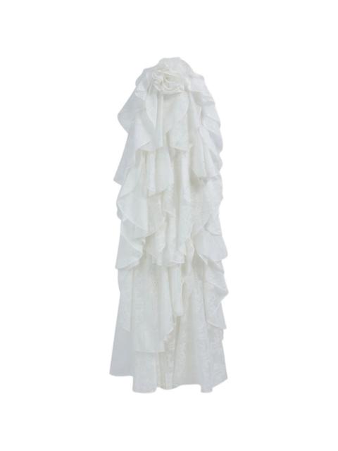 Aje. Merritt ruffled floral maxi dress