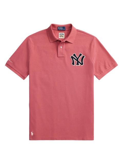 Polo Ralph Lauren Men's Yankees Mesh Knit Polo Shirt - Sunrise Red