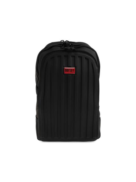 Diesel ribbed logo-plaque backpack