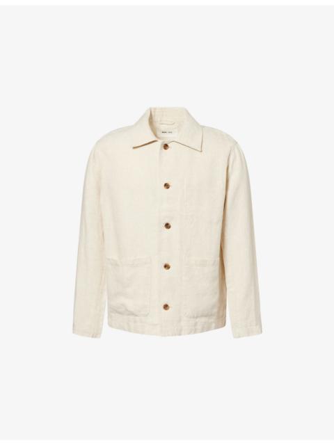 NN07 Morgan Button-Up Linen Jacket