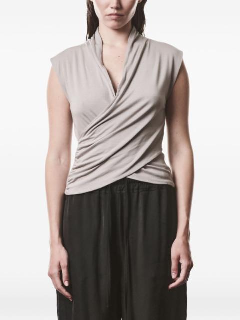 thom/krom surplice sleeveless t-shirt