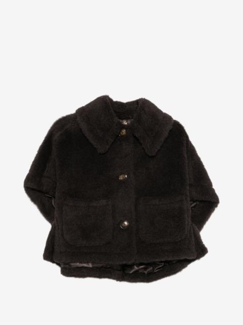 Max Mara button-up cape coat