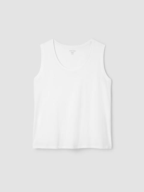 EILEEN FISHER Organic Pima Cotton Jersey Scoop Neck Tank