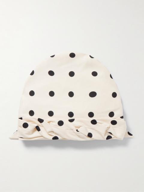 Valentino Polka-dot Silk Head Scarf