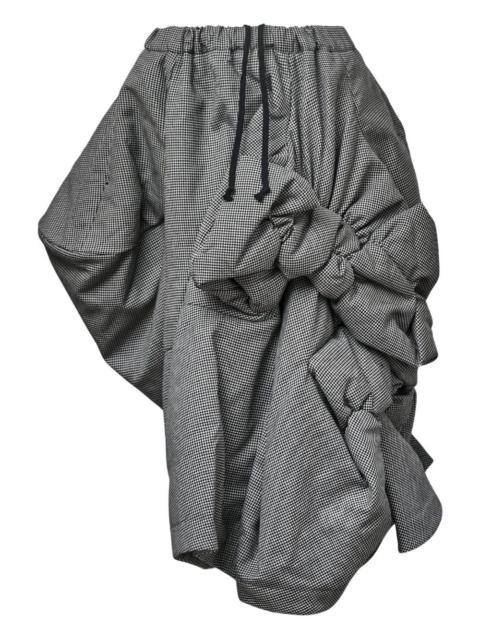 Comme Des Garçons Houndstooth midi skirt