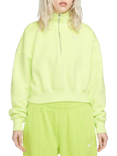 Sportswear Phoenix Fleece Crop Sweatshirt in Lt Lemon Twist/Sail