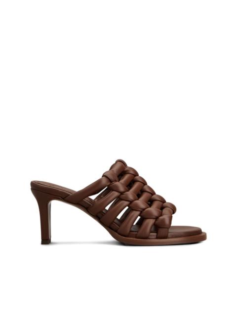 Tod's intreccio-design heeled sandals