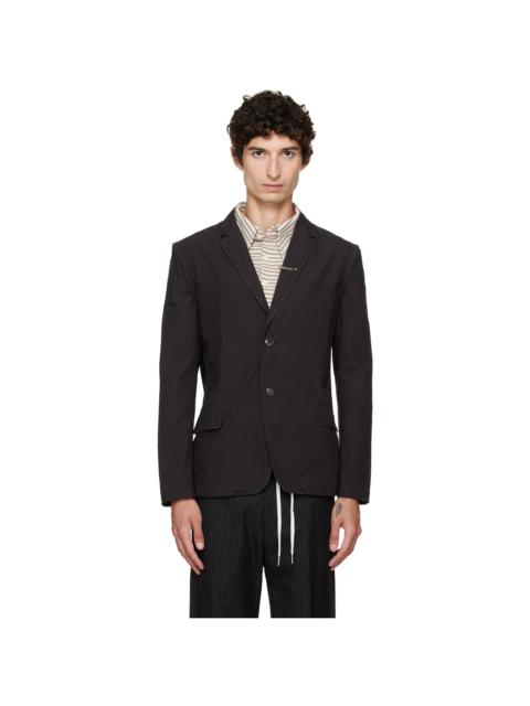 Stockholm Surfboard Club Black Garment Dyed Blazer