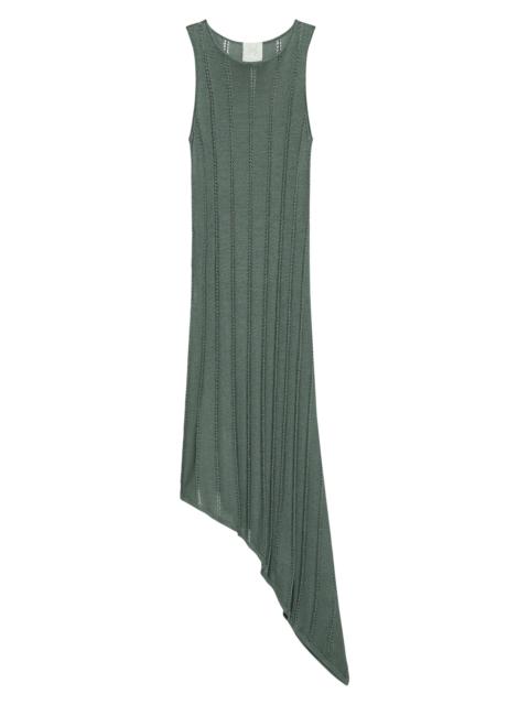 MARELLA Women's Open Knit Asymmetrical Dress - Green