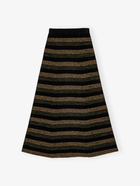 RIBBED MERINO MAXI SKIRT