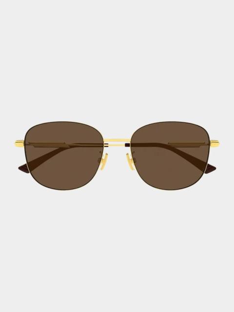 Bottega Veneta Ribbon 56MM Round Sunglasses