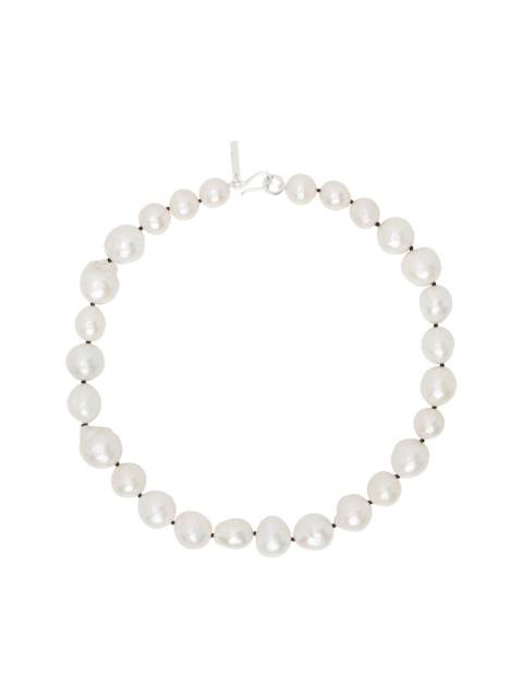 Sophie Buhai White Pearl Moon Collar Choker