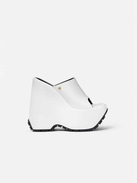 Triplatform Leather Mules