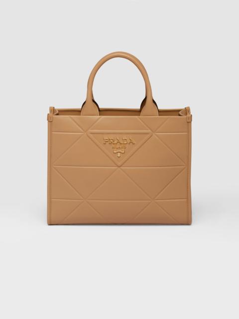 Small leather Prada Symbole bag with topstitching