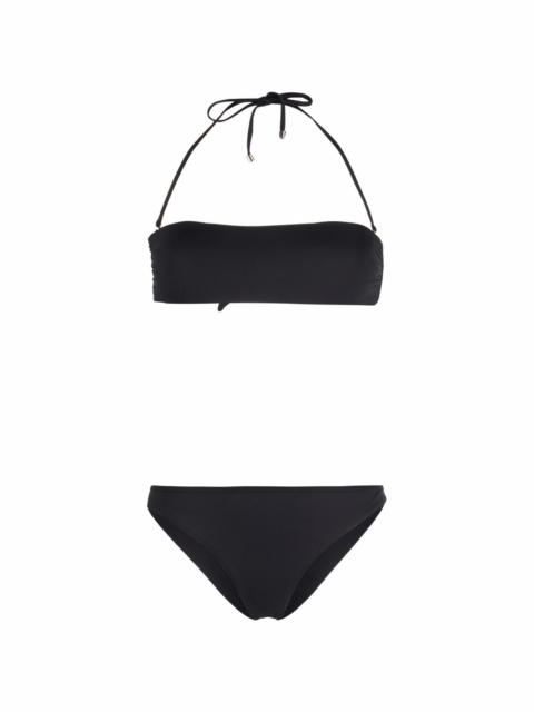 MANOKHI halterneck bandeau-style bikini set