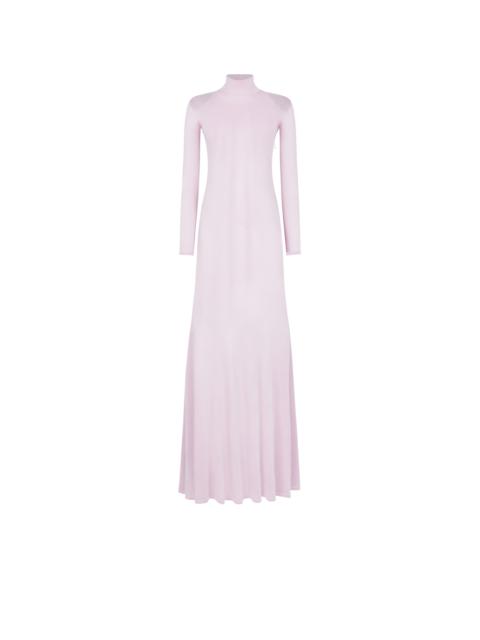 SLINKY VISCOSE JERSEY KNIT MAXI DRESS