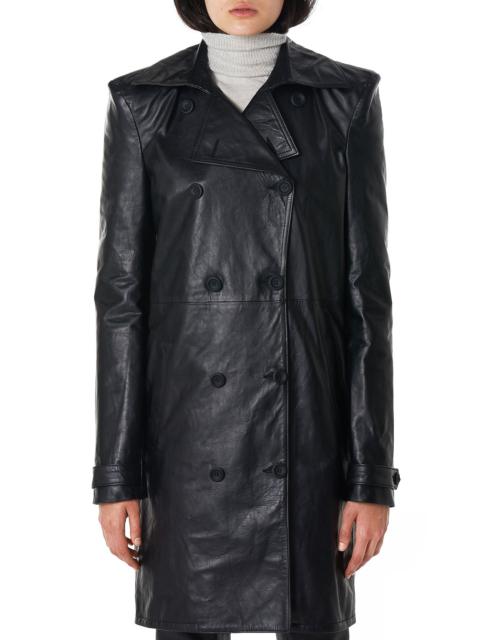 Unravel Leather Trench Coat