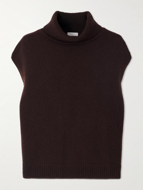Allude Wool And Cashmere-blend Turtleneck Tank
