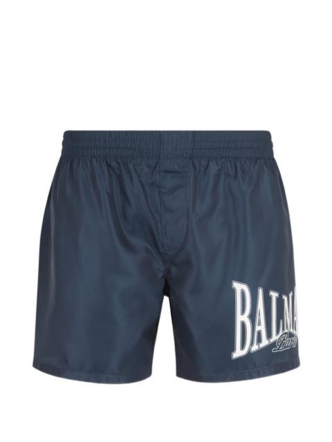 Balmain logo-print swim shorts