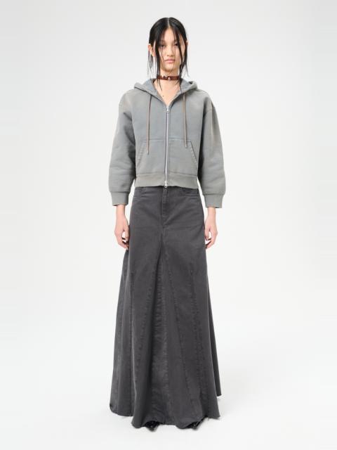 Our Legacy Rebel Skirt Ash Black Herringbone