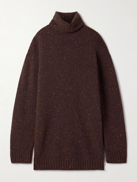 The Row Mirai cashmere turtleneck sweater Burgundy