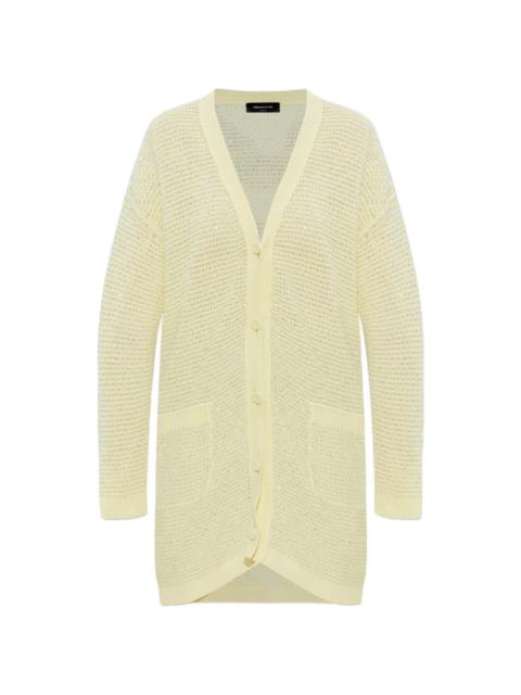 FABIANA FILIPPI sequin-embellished open-knit cardigan