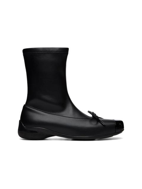 OPEN YY Black Ballet Ankle Boots
