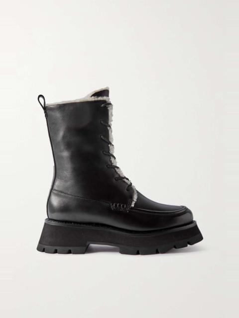 3.1 Phillip Lim Kate shearling-lined leather combat boots