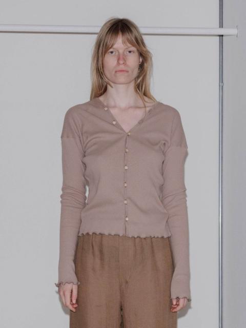 BASERANGE Tav Cardigan - Recycled Cotton Rib