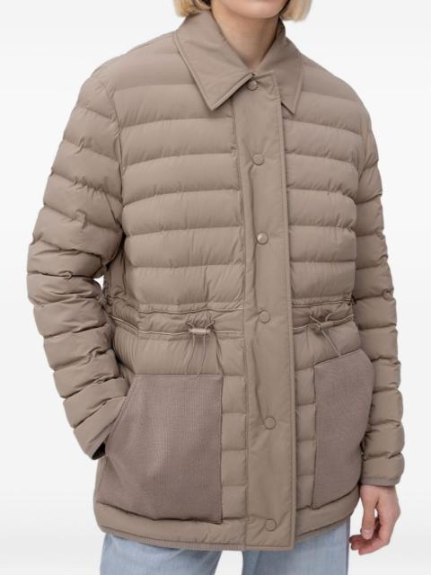 BOSS quilted drawstring jacket
